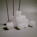 Huiying Low Price Clear Quartz Cube-Shaped Shape Gem Incense Holder
