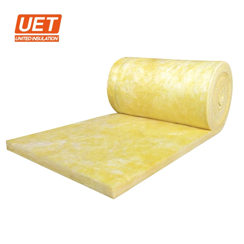 Construction Thermal Insulation Glass Wool Roll Acoustic Metal Roofing MBI R15 Fiberglass Blanket 3.5''