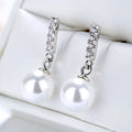 2023 Fashion S925 Sterling Silver Baroque Fresh Water Pearl Drop Earrings for Women Pearl Earring