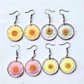 Hot Sale Chic Dry Flower Earrings for Girl High Clear Resin Jewelry With Real Pressed Flower Earrings