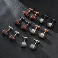 New Fashionable Personalized Men's Classic Bullet Shaped Cufflinks Copper Material French Shirt Accessories