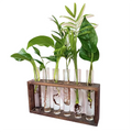 Modern Handmade Glass Test Tube Flower Bud Vase Unique Design for Home Decor