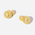 Handmade Statement Earrings 2024 Silver 925 Jewelry Gold Plated Brushed Surface Vintage Dangle Stud Earrings