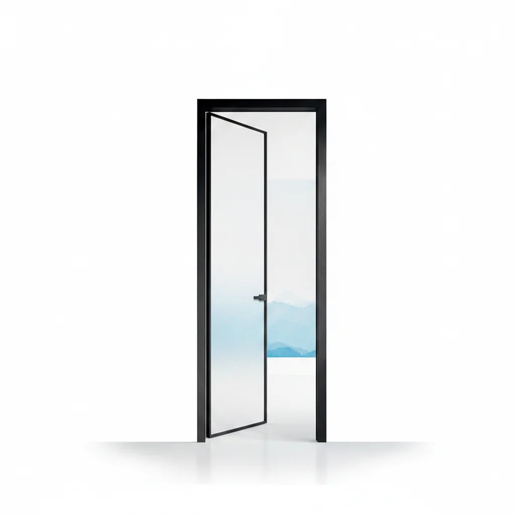 Eloyd Outdoor Aluminum Single Swing Door Apartment Bathroom Waterproof Soundproof Casement Doors