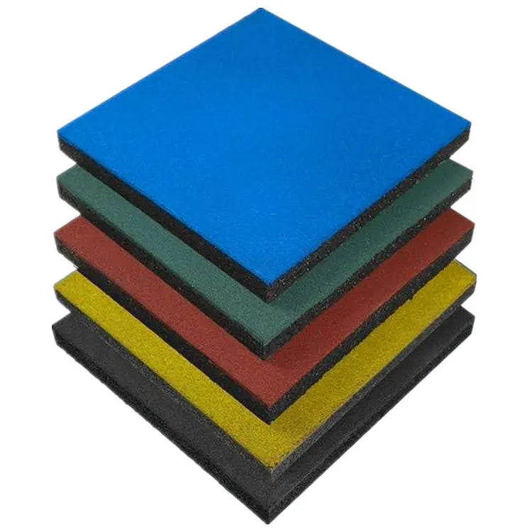 Anti Slip Indoor Outdoor Gym Rubber Mat Playground Rubber Floor Tiles
