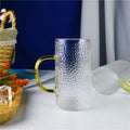 Hot Sale Straight Insulation Hammer Pattern Glass Coffee Cup