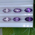 Marquise Shape 4x2mm ~ 16x8mm Good Quality Natural Faceted Africa / Brazil Amethyst Gemstone for Jewelry Making Natural Amethyst