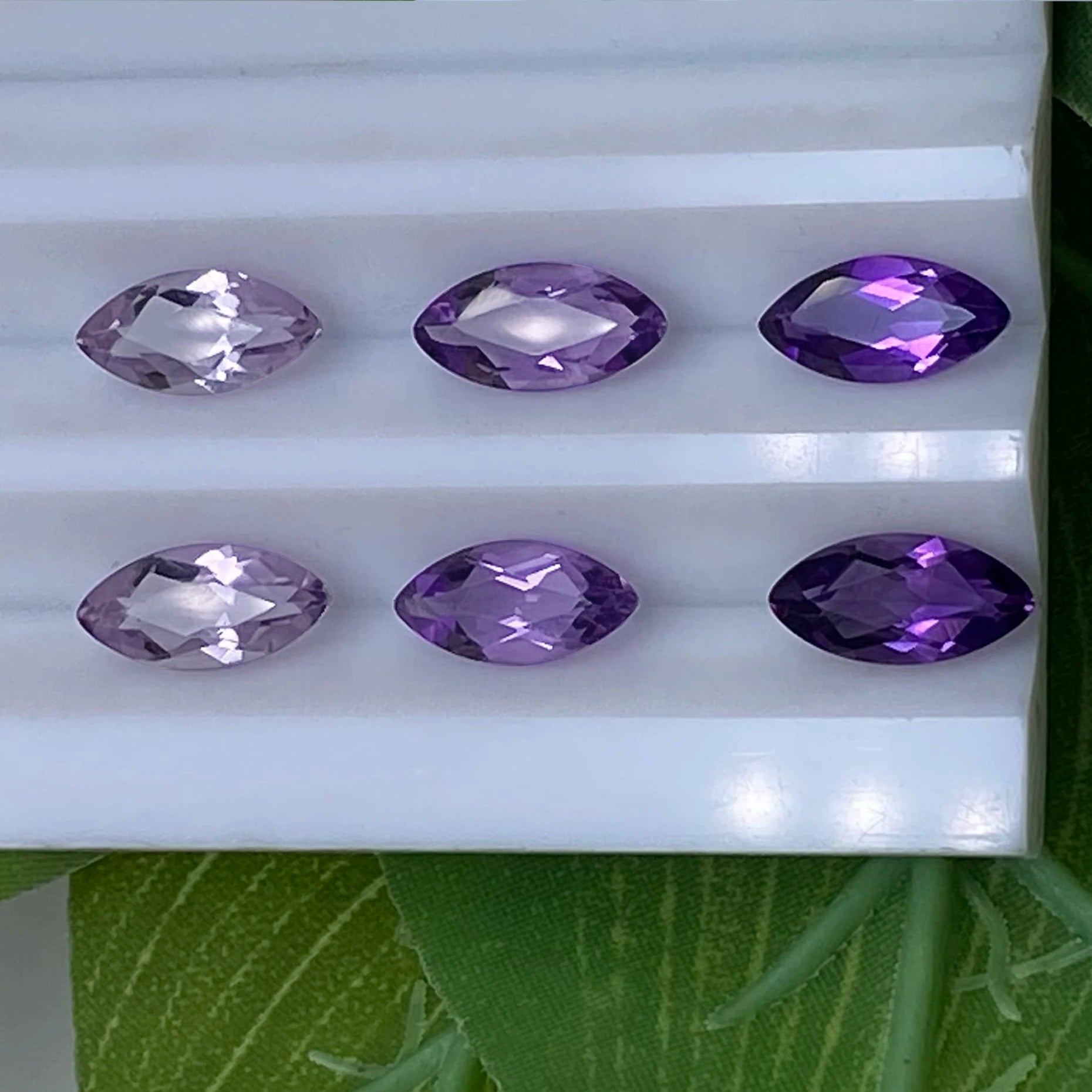 Marquise Shape 4x2mm ~ 16x8mm Good Quality Natural Faceted Africa / Brazil Amethyst Gemstone for Jewelry Making Natural Amethyst