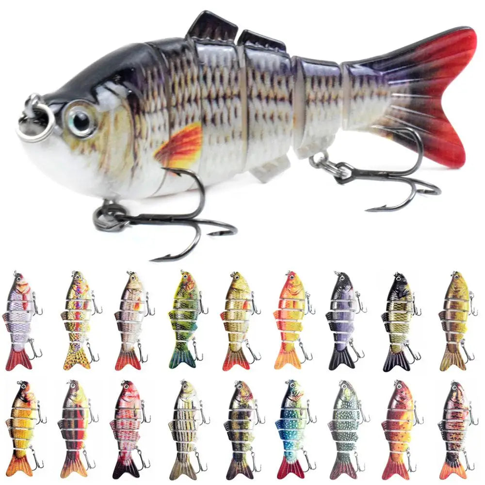 2026 Custom 10cm 16.5g Artificial Bass Fish Lure Swimbait 6 Segmented Multi Jointed Hard Fishing Lures