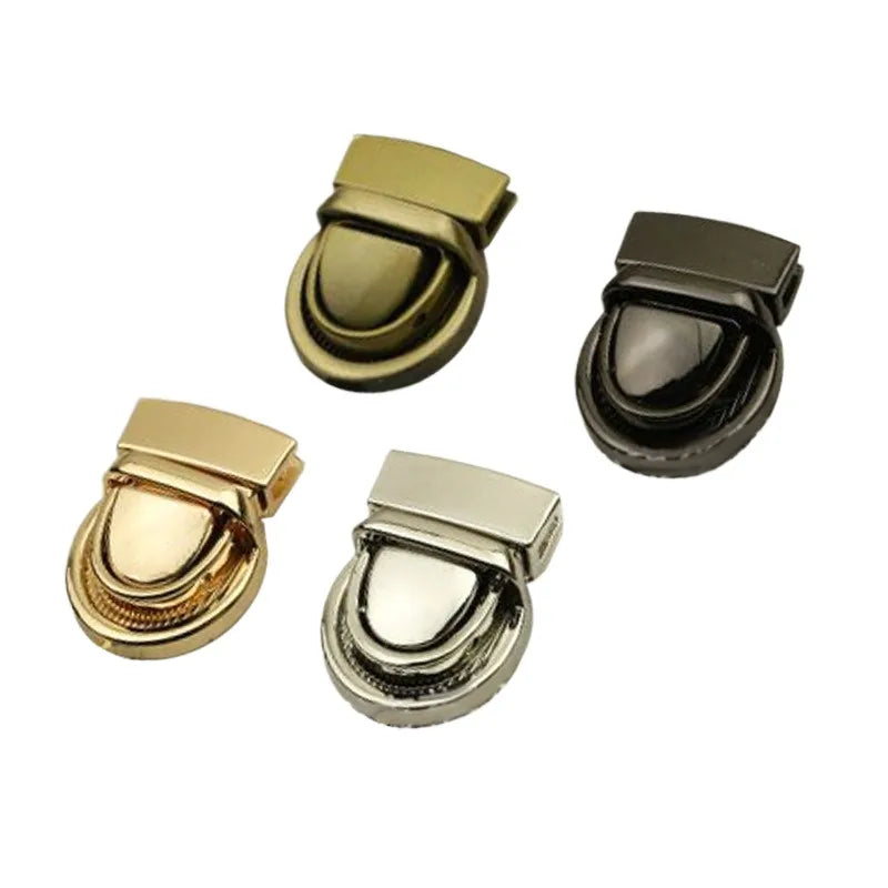Light Gold Silver Gun Black Lock Wholesale Luggage Hardware Interlock Bag Hardware Accessories Screw Lock