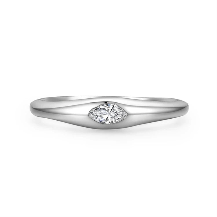 925 Pure Silver Wedding Band Simple Couple Ring for Women Men Smooth Jewelry Finger Rings Parties Anniversaries Silver Plated