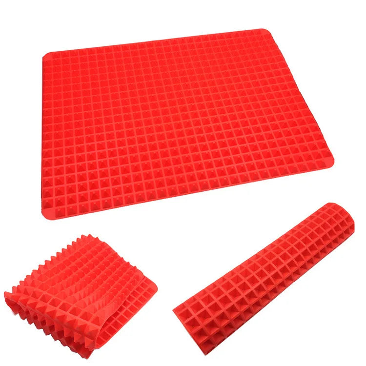 Hot Selling Silicone Cooking Mat Pyramid Sheets Best Healthy Microwave for Oven Fat Reducing Nonstick Cooking Mat