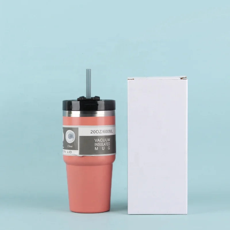 Hot Sales Custom 20 oz Designer Tumbler Sublimation Insulated Coffee Mug Stainless Steel Cup with Straw MegaBDM