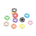 DIY Mixed Color Button Cartoon Wood Round Shape Resin 4 Holes Shirt Sewing Button