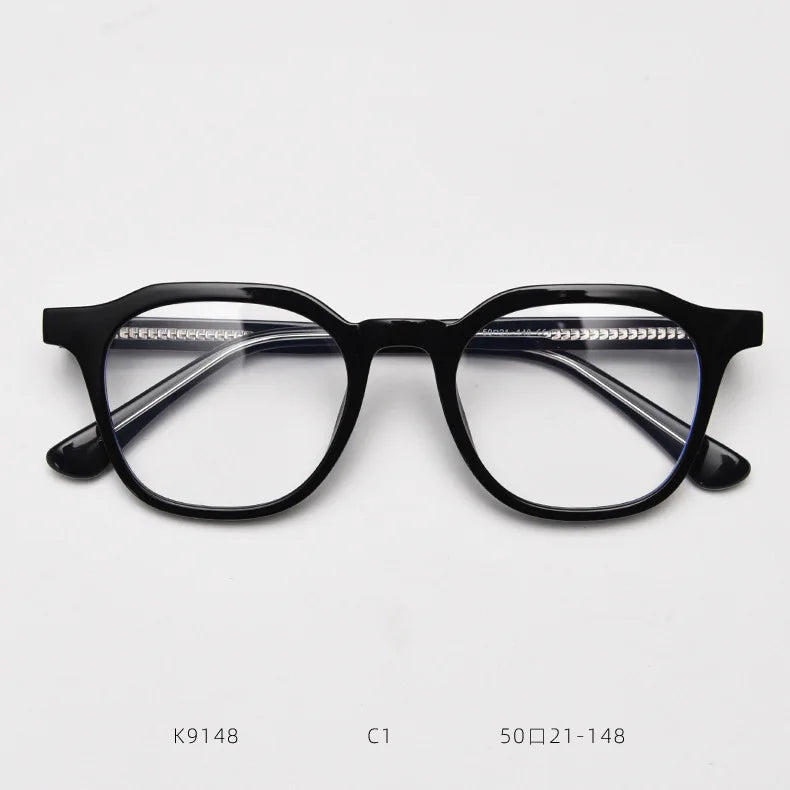 Acetate Eyeglasses Frame Men Tom Optical Prescription Glasses Frame Myopia Luxury Brand Spectacles Male 2024