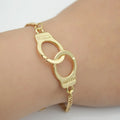 Fashion Letter 8-character Handcuffs Bracelet Creative Women's Bracelet Fashion Jewelry 925 Sterling Silver Handcuff Chain