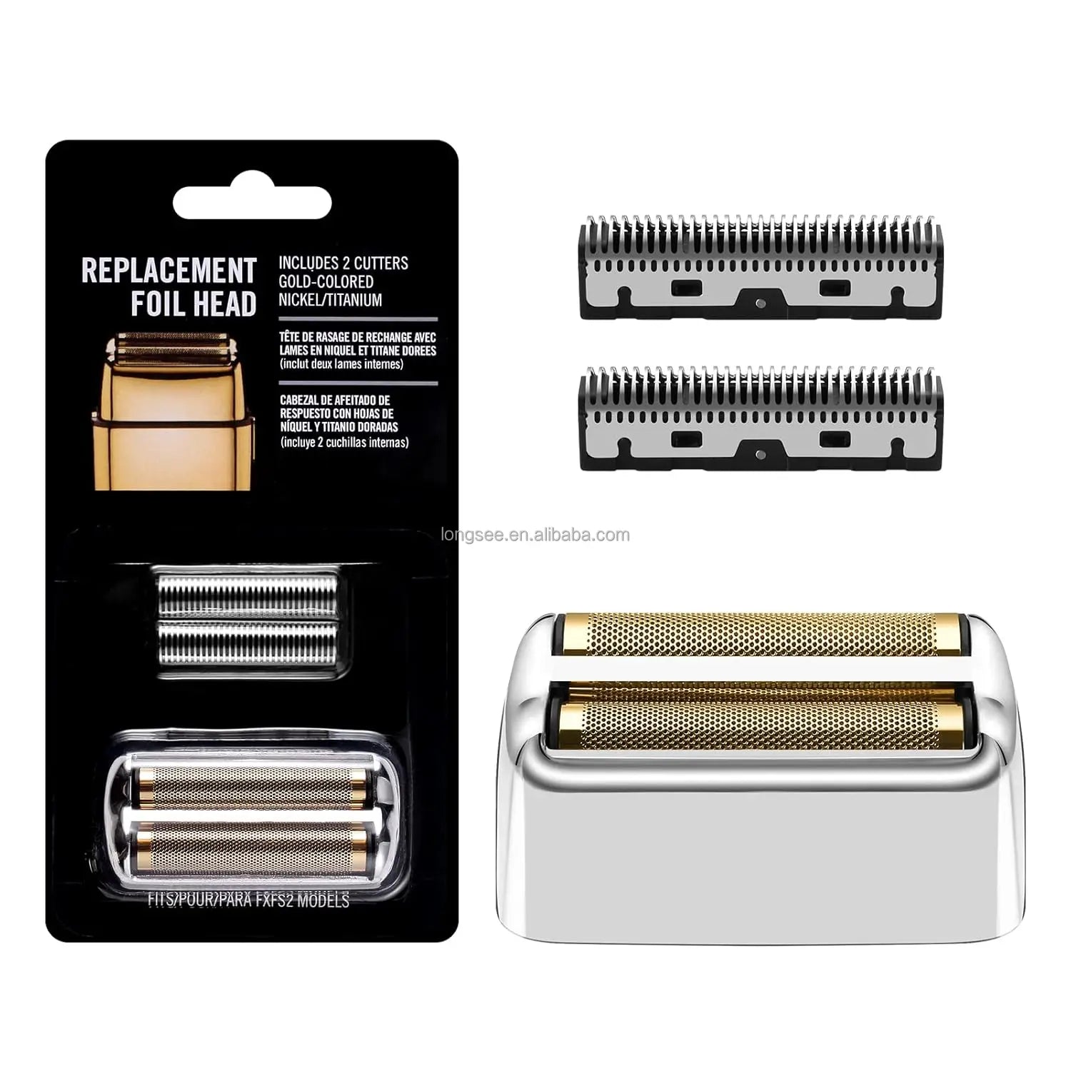 Hot Sale for FXFS2S Stainless Steel Replacement Foil Cutters BaBylissPRO Barberology Double Foil Shaver Electric High
