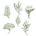 NEW Elegant Retro Green Plant Leaf Metal Pin Pearl Flowers Brooch for Women Collar Accessories Jewelry Gifts