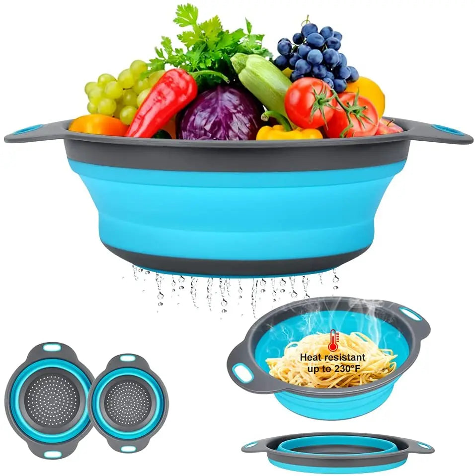 New Design Collapsible Kitchen Sink Drain Basket Folding Drain Basket Convenient Sink Drain Strainer Basket for Kitchen