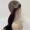 Silky Full Human Hair Chinese Hair for Lace Transparent Natural Look Straight Long 130% Density Wig for Women