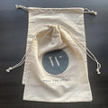 Eco Friendly Cotton Drawstring Gym Gift Pouch Linen String Bags for Yoga Suits