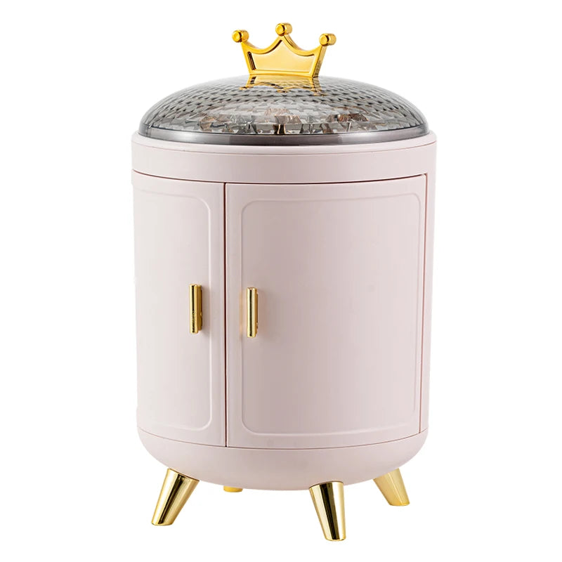 Modern 360 Degree Multi-function Rotating Cosmetics Storage Box Cosmetic Storage Rack Jewelry Storage Box