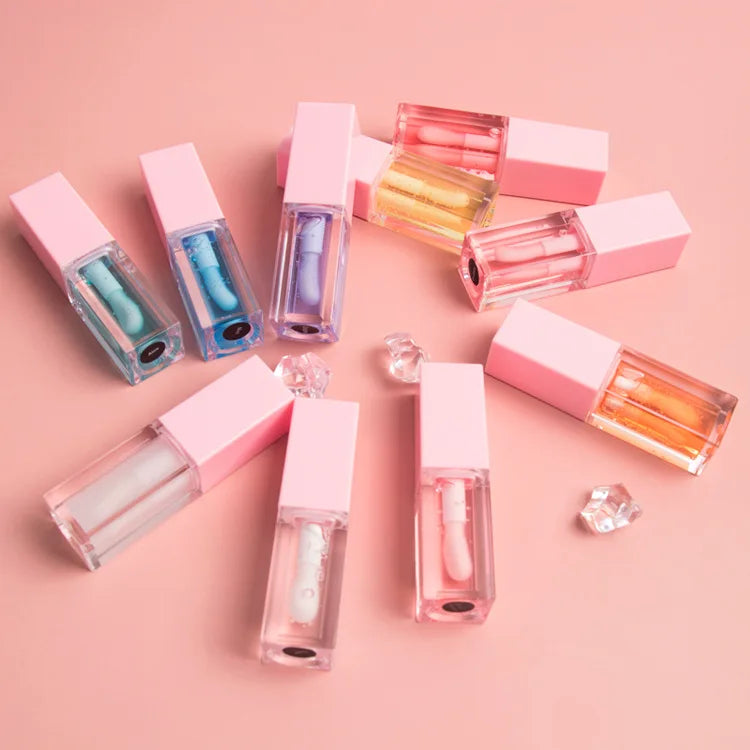 Wholesale No Logo Plumping Makeup Custom Label Lip Oil Moisturizing Glossy Lipgloss Fruity Flavor Lip Oil