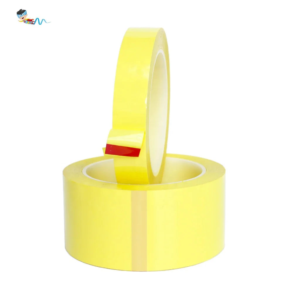 2- Light Yellow Mara PET Film Acrylic Glue Self Adhesive 5S Pinstripe Transformer Insulation Mylar Polyester Electrical Tape