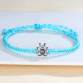 Wholesale Braided 100 Languages I Love You Couple Bracelet Cat Paw Print Photo Projection Bracelet