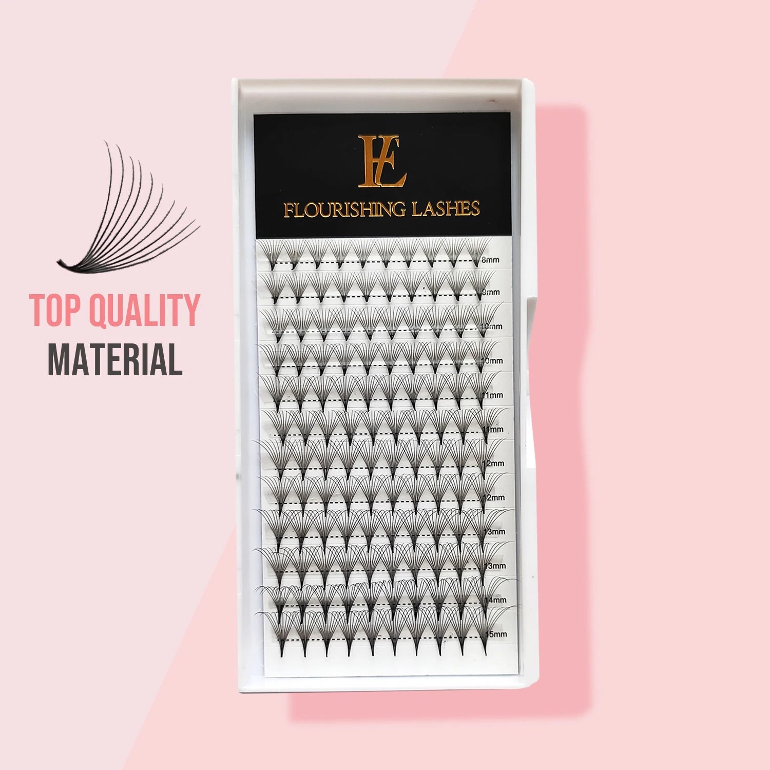 Wholesale 6D 8D 10D 12D 14D 16D 18D 20D 25D 30D Pre-Fanned Eyelash Extensions Volume Fans  Pointy Thin Base Lashes Extensions