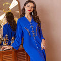 Zaynab Open Elegant Oman Abaya Gold Bale New Style Abaya Attached Clothes Muslim Women Abaya