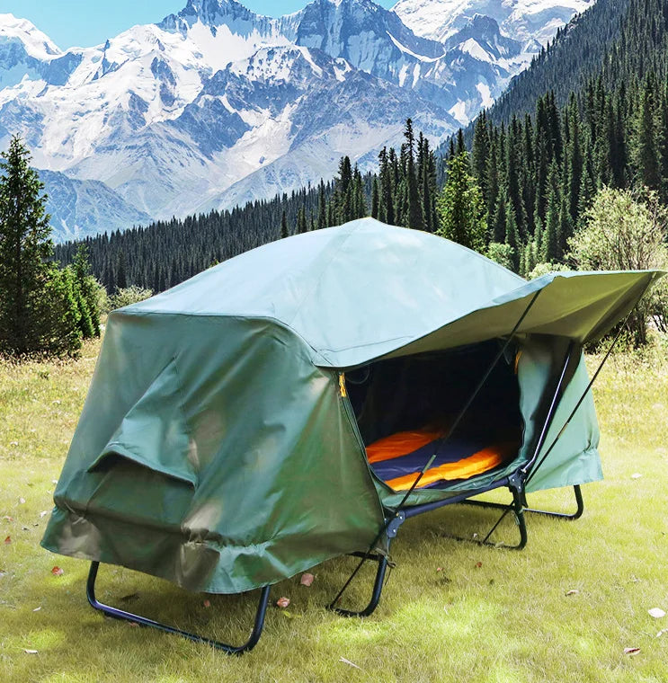 Off Ground Camping Tent Waterproof Straight Bracing Quick Automatic Opening Camping Tent Fishing Shelter Tent