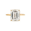 925 Sterling Silver Rectangular Zirconia Personalized Index Finger Ring Female Fashion INS European American Style for Wedding