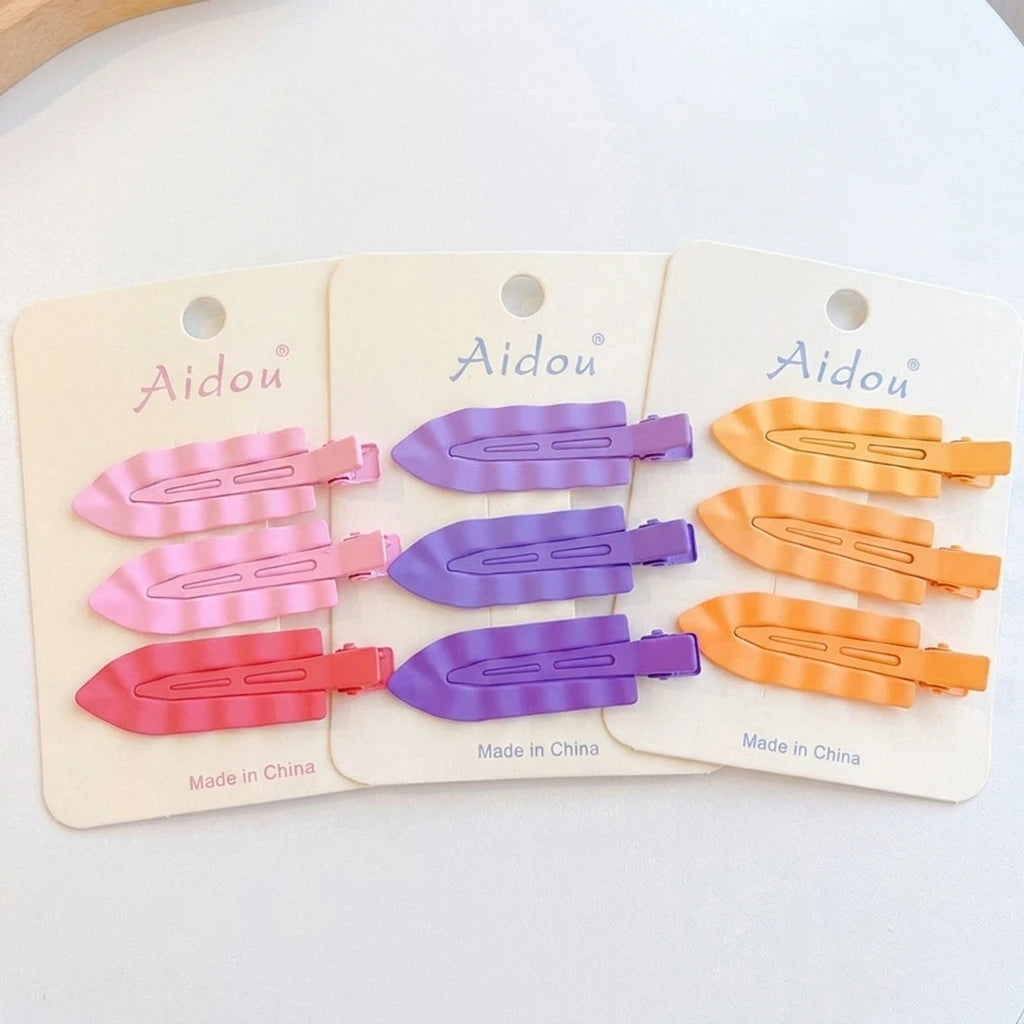 GENYA Washing Face Fix Fringe Barrette No Bend Seamless Hair Clips Side Clip Bangs Make up Accessories Women Girls Styling Tools