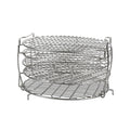 Grill Stand Air Fryer with Five Stackable Layers Food Grade Stainless Steel Dehydrator Rack