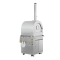 Commercial-Grade 23.6x21" Premium Pizza Oven 2-Door Cabinet with Stainless Steel Frame