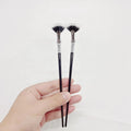 DAHUI Fan Shaped Makeup Brush Soft Eyelash Mascara Highlighter Brow Brushes Facial Makeup Tools