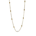 New Arrival Stainless Steel Bead Necklace Gold Plated Freshwater Pearl Pendant Necklace