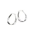2025 New Advanced Female Mobius Earrings 925 Sterling Silver Needle Small Hoop Design Gift MegaBDM
