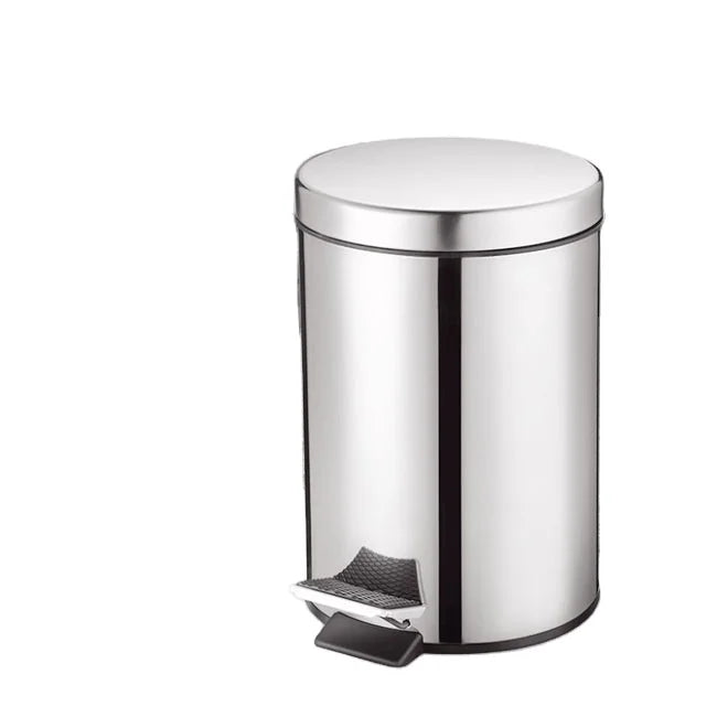 Wholesale Bathroom Pedal Bin With Lids Stainless Steel Trash Can 30L
