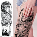 Custom Full Arm Eco-Friendly Temporary Tattoo Women Men Large Size Waterproof Body Art Naturalness Fashionable Artificial Tattoo