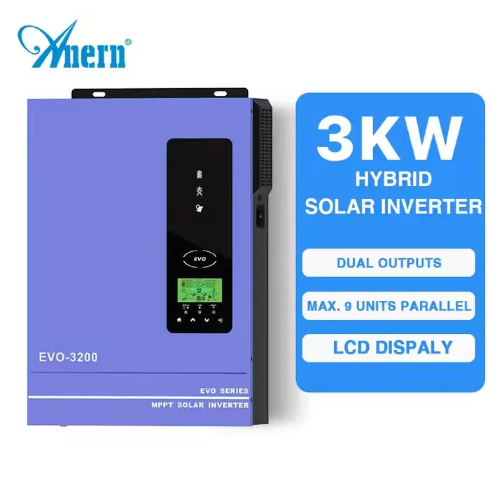 Anern Price Mppt 3kw Solar Inverter 12v 220v 3000w for Home
