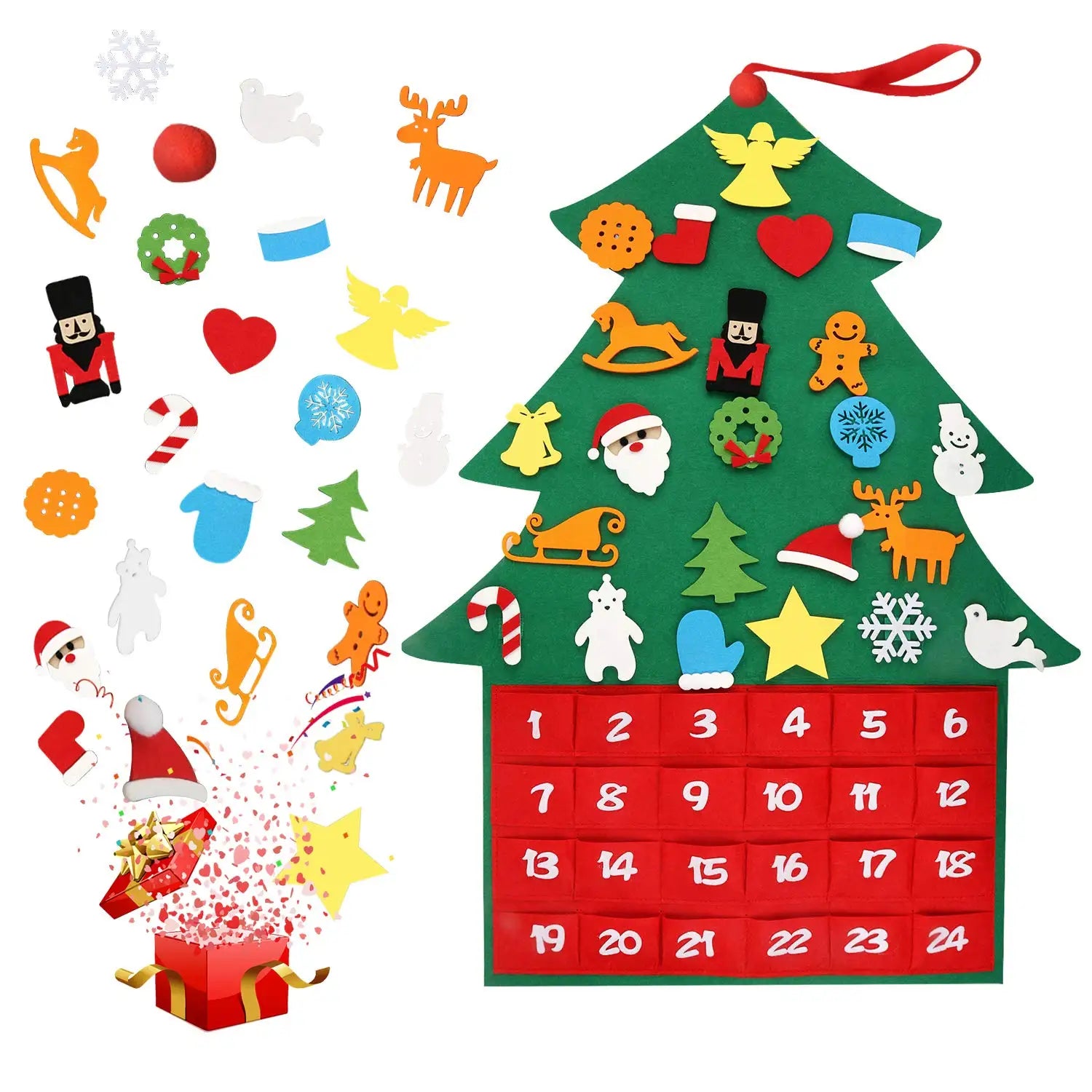Christmas Tree Fabric Advent Calendar