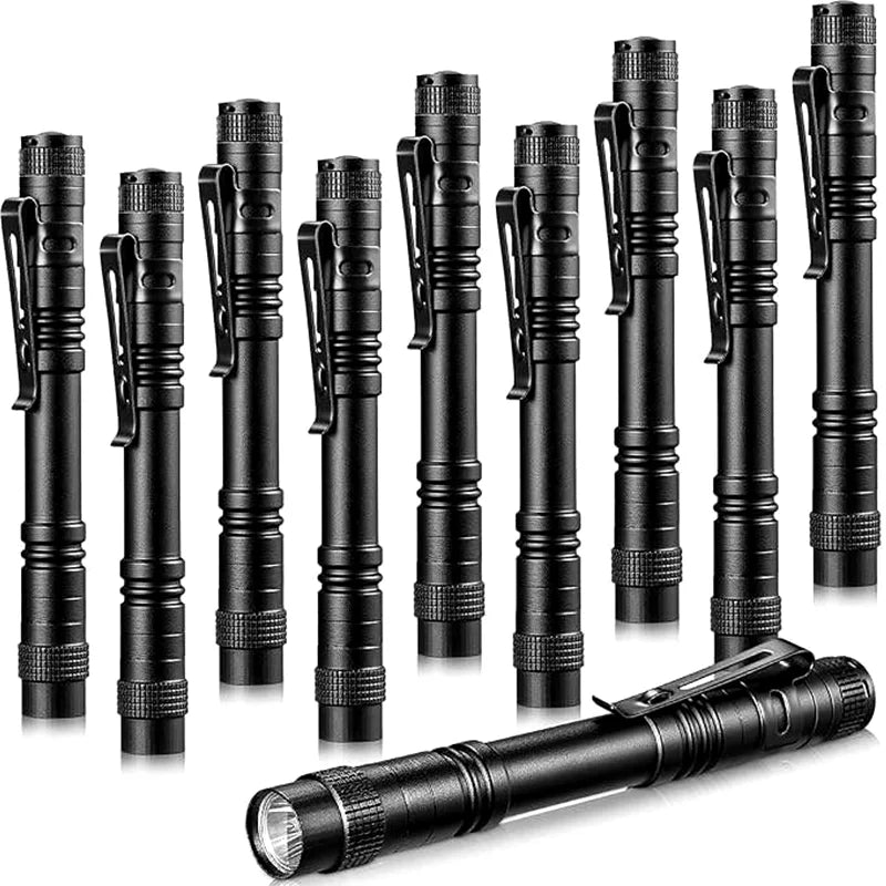 High Power AAA Battery Custom  Flashlight Easy Carry  Medical Pen Torch With Pocket Clip Aluminum Torch Mini LED Pen Light