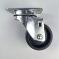 HM2215 3-1/8"x 4-1/8" Polyolefin/Polypropylene Mixture 325LB Black Trolley PP Castor Wheels for School Hotel & Bedroom Use