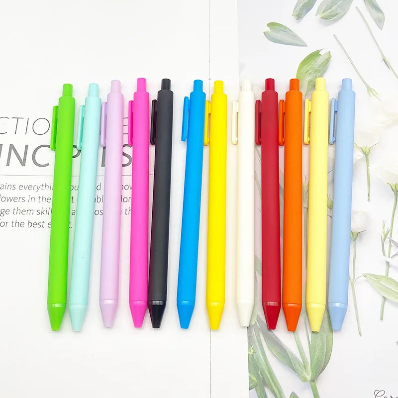 Macaron Retractable 0.5mm School Office Supplies Gel Pen MegaBDM