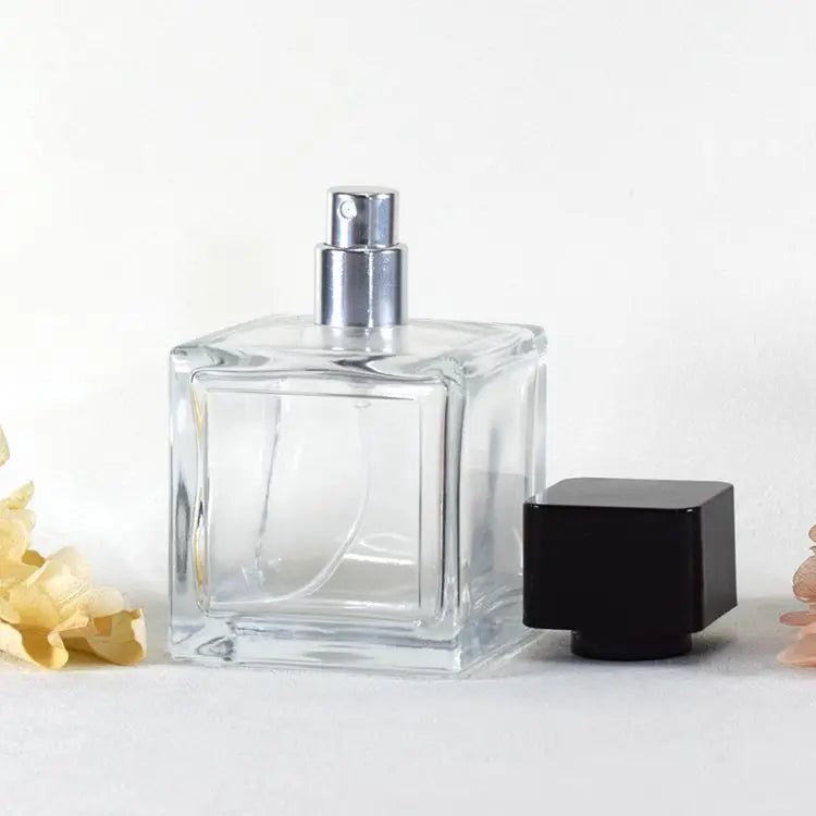 100ML Nordic Luxury Perfume Glass Bottle 50ML Square Spray Glass Perfume Bottle