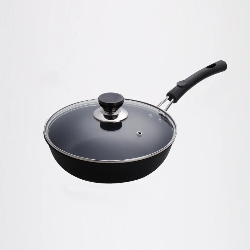 Multiple Sizes Cooking Pot Set Frying Pan Non-stick Oil Free Cookware Set with Lids Cast Iron Cookware for Kitchen Restaurant