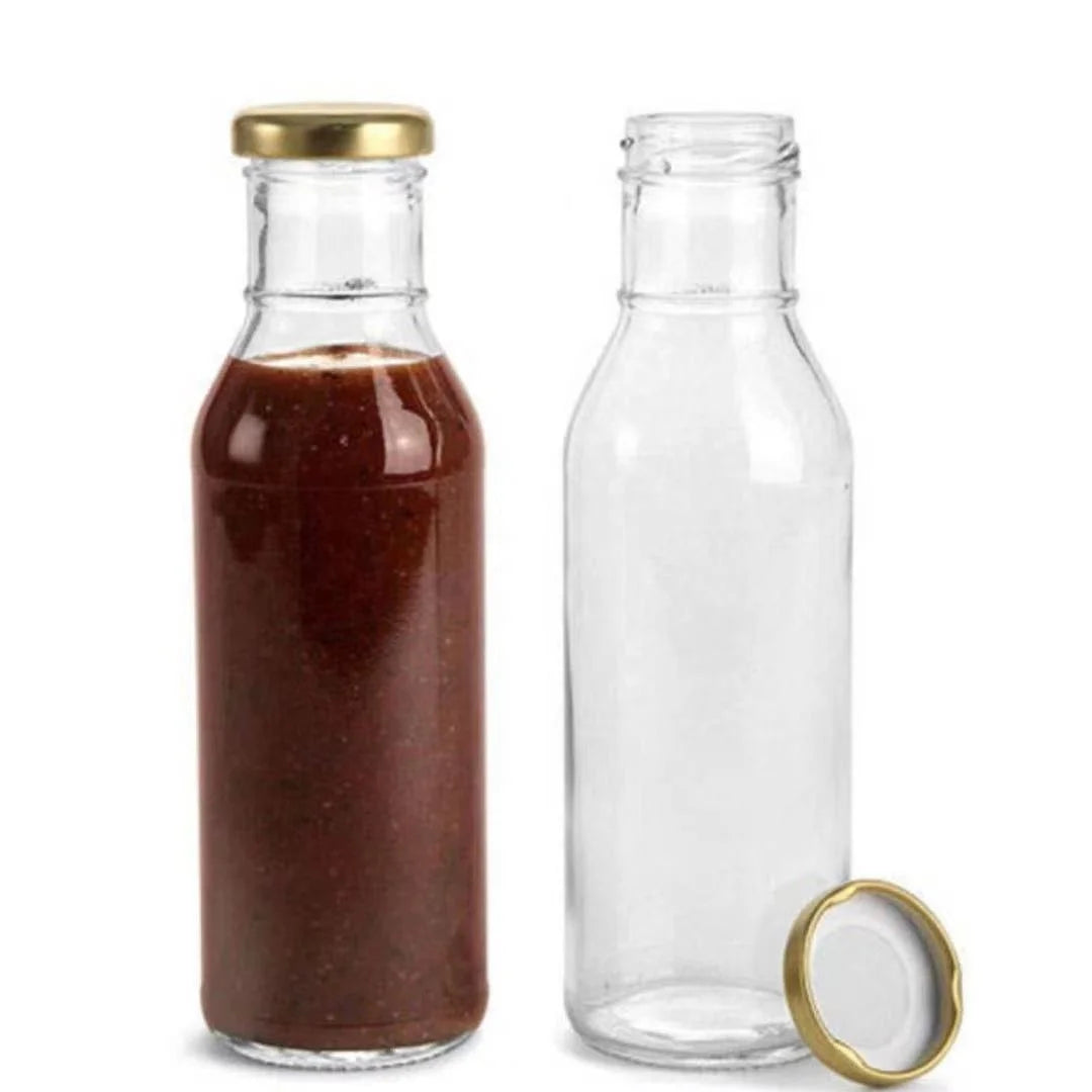 Wholesale 350ml 12oz Tomato Sauce Long Neck Glass Bottles for Ketchup Chili Pepper Tabasco