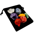 Natural Crystal Seven Chakra Stone for Yoga Meditation Healing Balance Irregular Shape Stone Set